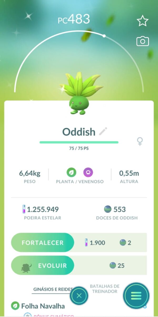 Oddish Shiny