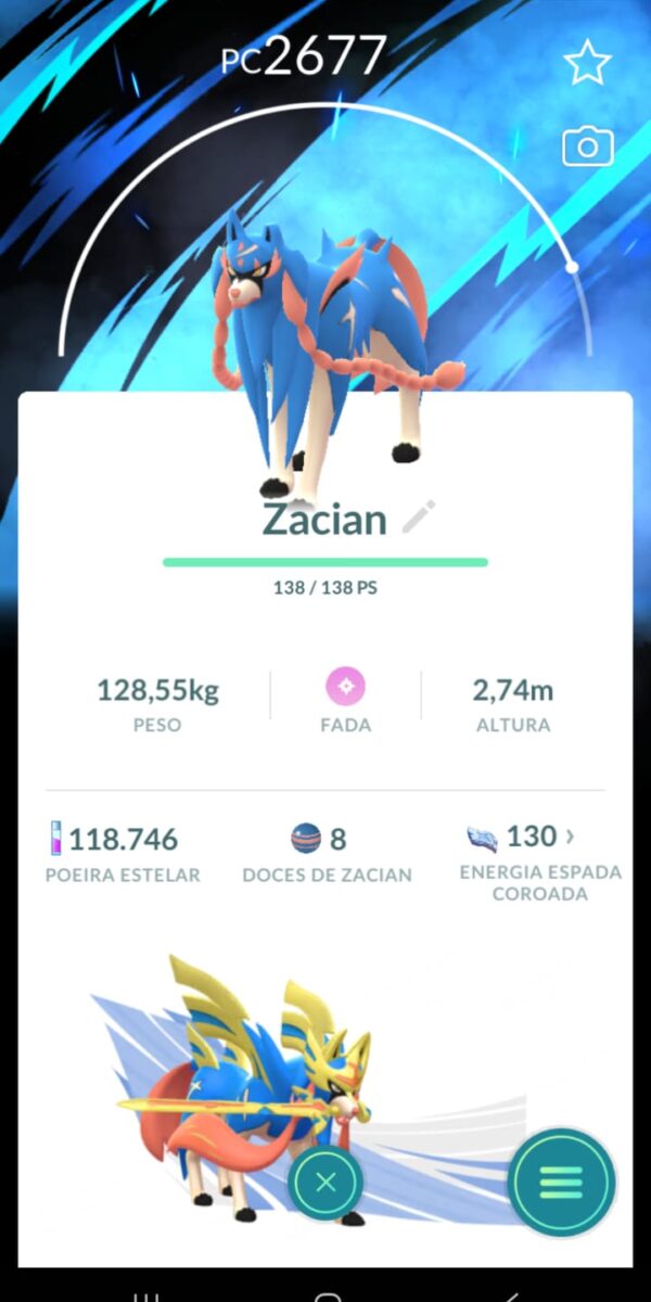 Zacian Fundo Especial