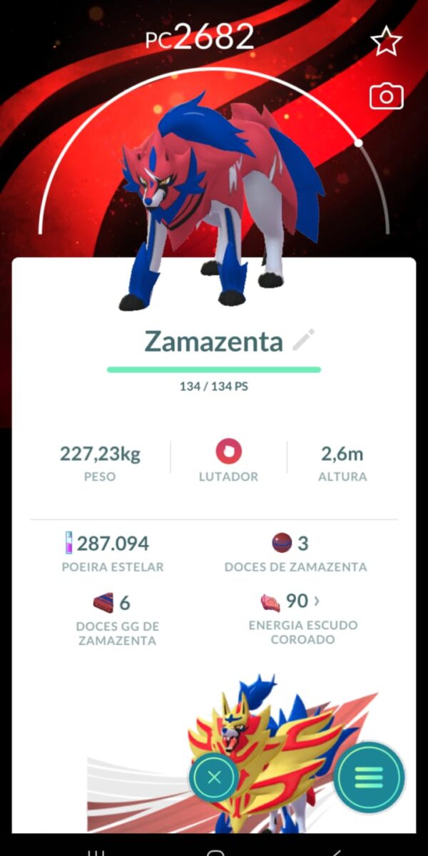 Zamazenta Fundo Especial