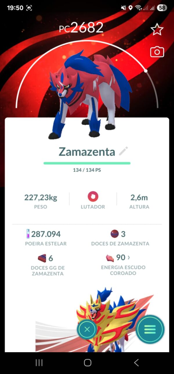 Zamazenta Fundo Especial
