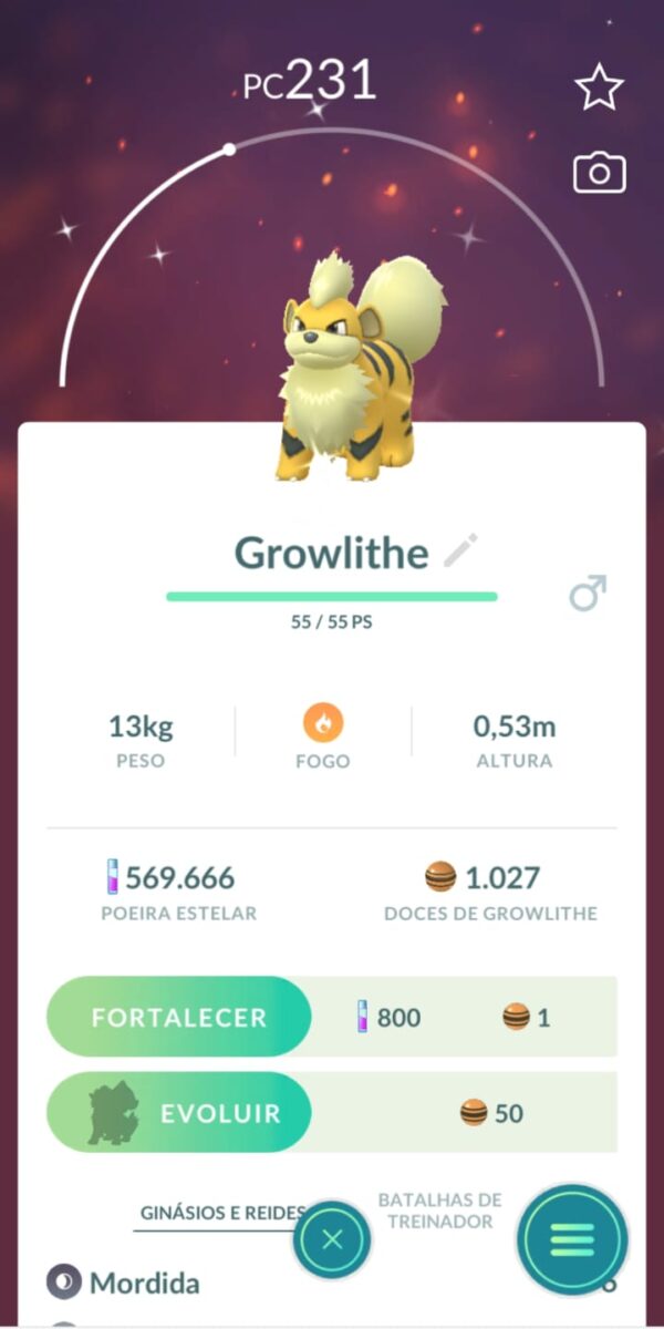Growlithe Shiny