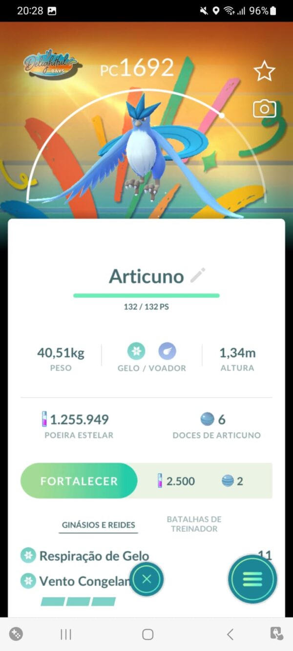 Articuno Fundo Especial