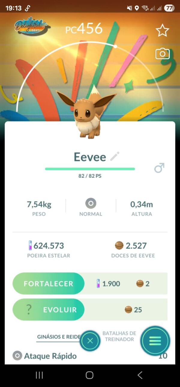 Eevee Fundo Especial