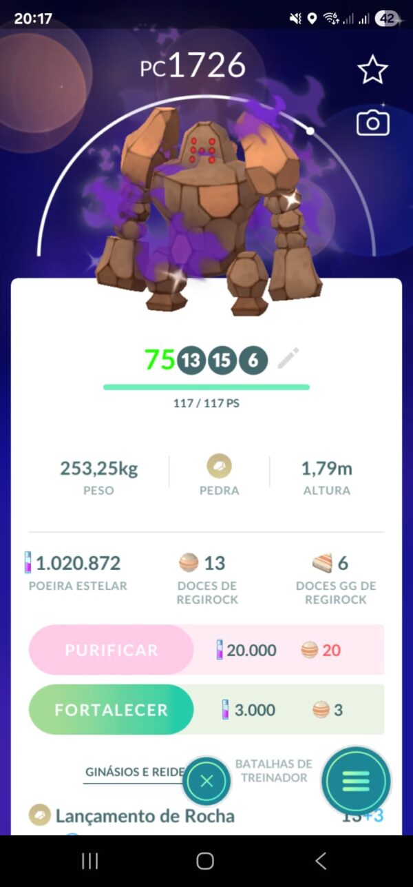 Regirock Shiny Shadow
